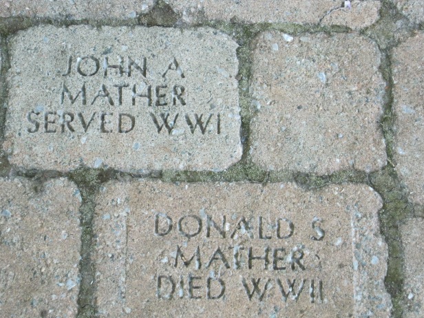 Names inscribed on the bricks in Veterans’ Way in Manotick, Ont. (Photo by Jillian Page)